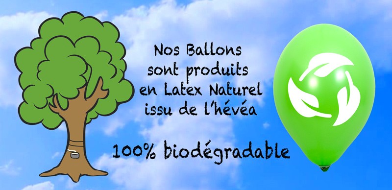 Ballon publicitaire biodegradable