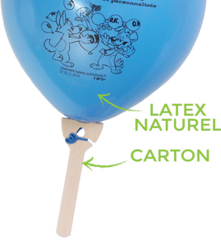 Photos tiges ballons en carton