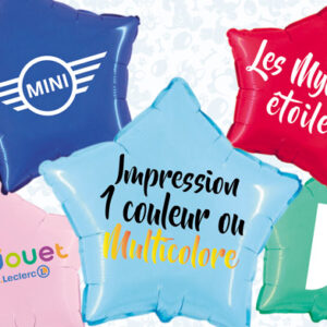Ballons publicitaires mylar en forme d'étoile